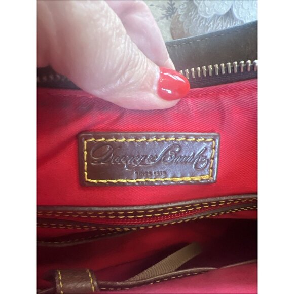 Dooney & Bourke Samba Hobo Bag Saddle Carmel Brown Pebble Leather Bag Purse Lock - Picture 16 of 16